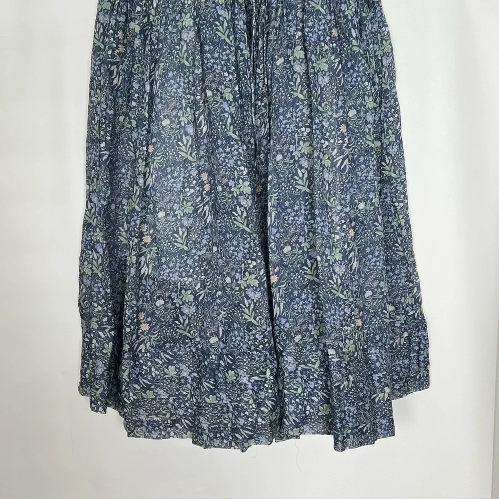 NWOT Linenniave JULIA 35 FLORAL LINEN DRESS Midnight Floral Medium - Picture 11 of 16
